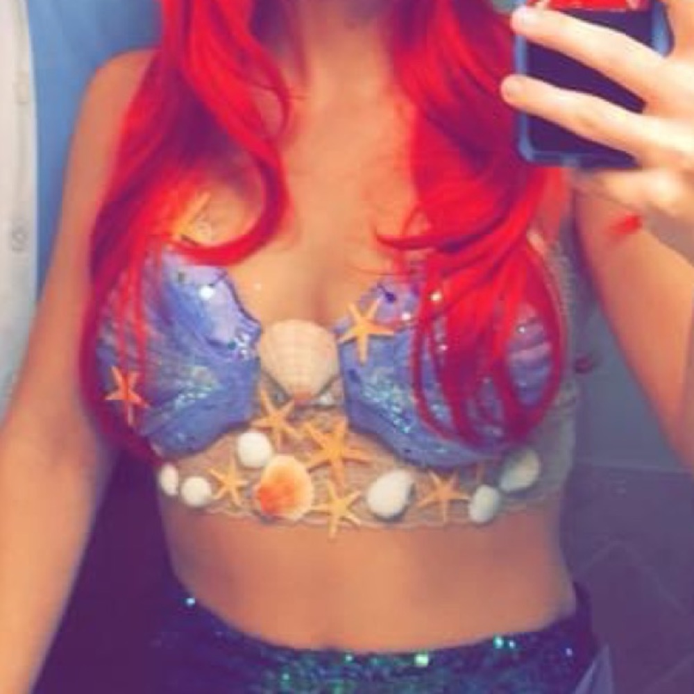 Little Mermaid shell bra